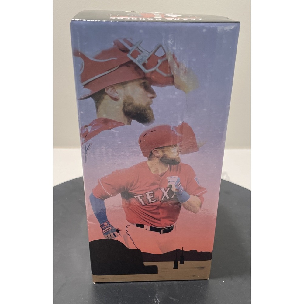 2017 Texas Rangers Jonathan Lucroy Star Wars Bobblehead SGA Master Jedi NIB - Picture 3 of 5